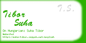 tibor suha business card